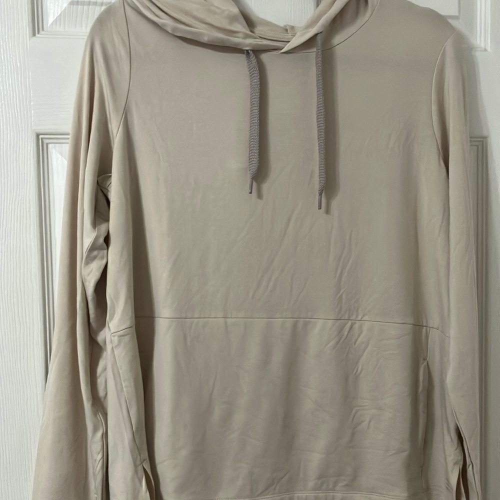 Beige Hooded Sweatshirt